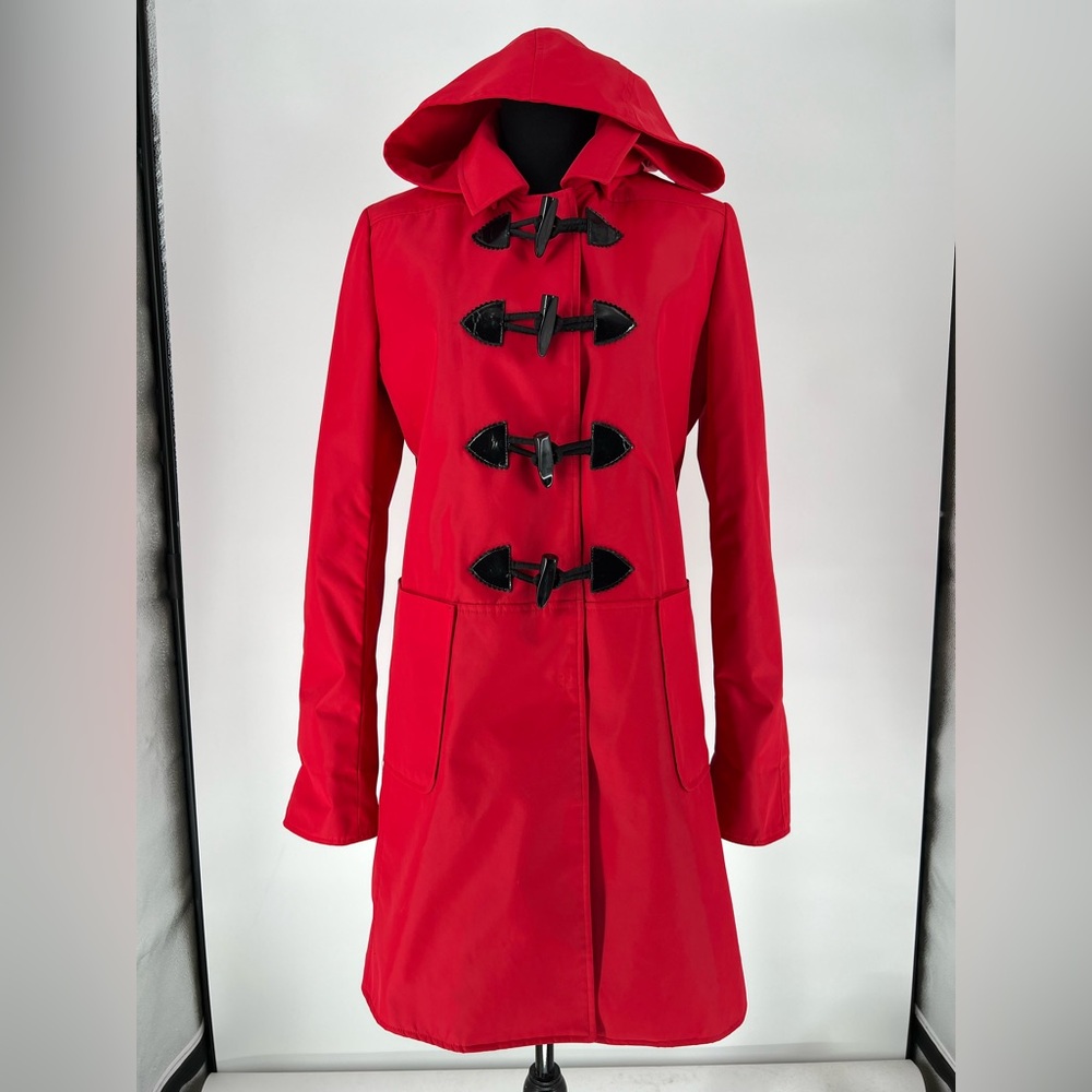 JANE POST TOGGLE HOODED RAINCOAT CLASSIC TIMELESS PIECE